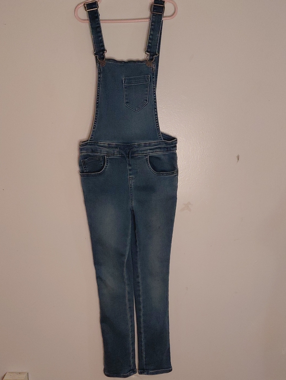 Cat & Jack Girls Blue Denim Overalls
